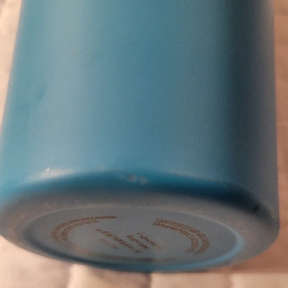 Starbucks 2014 Matte Sky Blue Stainless Steel 16oz Tumbler Collectible Coffee